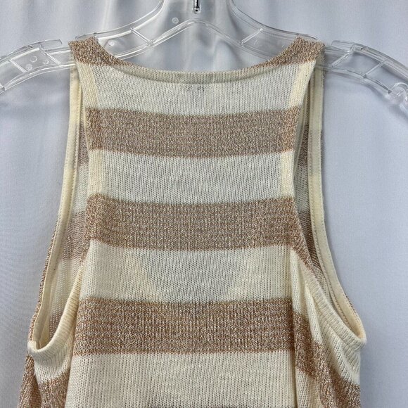 Splendid Womens Multicolor Striped Knitted Glitter Pullover Tank Top Size XS - Picture 3 of 8